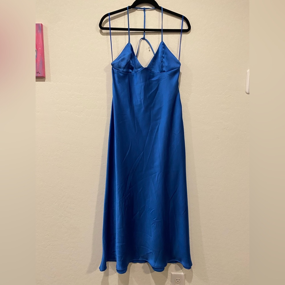 ZARA Cage back midi dress